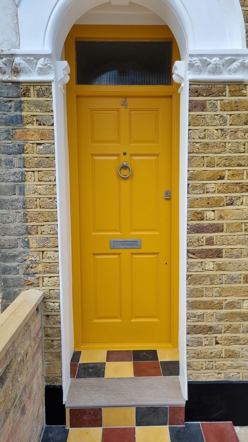 Restored Victorian front door, Acacia Road